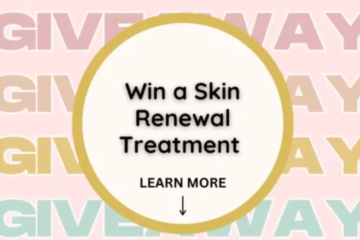 Spring Skin Renewal Giveaway banner offering a chance to win a complimentary Microneedling or Chemical ProPeel treatment in Carthage, IL.